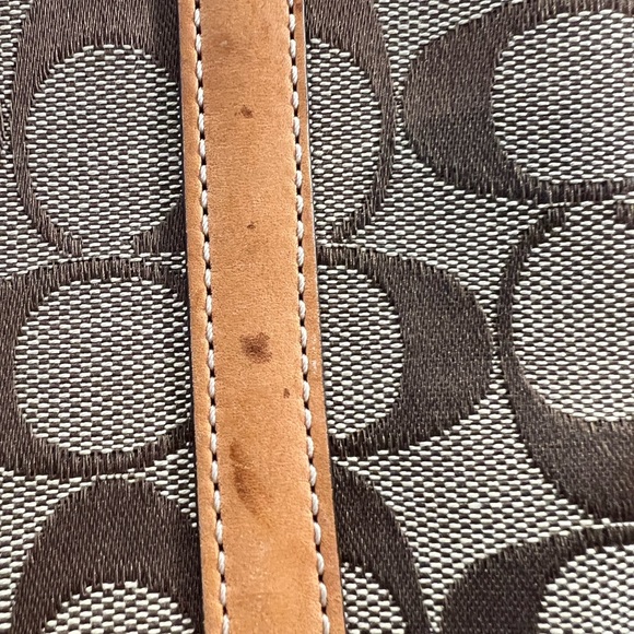 Coach signature canvas and leather city tote shoulder bucket bag - Picture 7 of 12